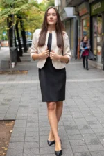 Късо болеро без ревери - Image 4