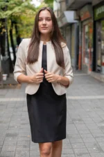 Късо болеро без ревери - Image 5