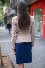 Ретро рокля с джобове и с трапецовиден силует - Image 7