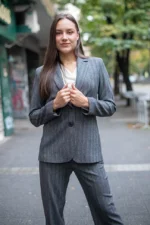 Дамско сако с шал яка