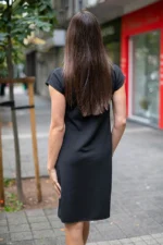 Ретро рокля с джобове и с трапецовиден силует - Image 3