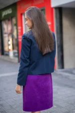 Късо дамско палто с двуредно закопчаване - Image 6