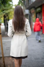 Дамско палто с ревери и колан - Image 17
