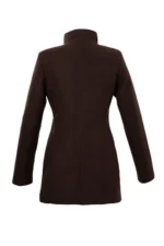 Вталено дамско палто, със столче яка и скрито закопчаване - Image 4