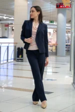 Дамско сако, тъмносиньо райе - Image 5