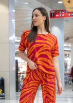 Дамска блуза с къс ръкав