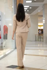 Двуредно дамско сако от лен - Image 4