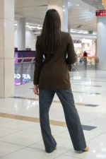 Вталено дамско палто, със столче яка и скрито закопчаване - Image 2