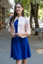 Вталена рокля със срязване в талията - Image 5