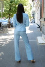 Дамски костюм от сако с едно копче и дамски панталон - Image 4