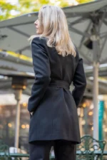 Вталено палто с подвижен колан - Image 3