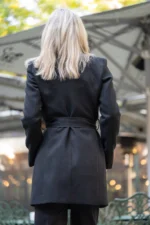 Вталено палто с подвижен колан - Image 2