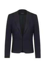 Дамски костюм от сако с остър ревер и широк панталон - Image 2