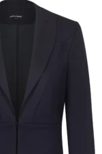 Дамски костюм от сако с остър ревер и широк панталон - Image 3