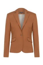 Елегантен дамски костюм в цвят камел - Image 2