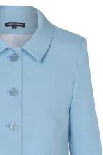 Дамско сако с яка, светло синьо - Image 2