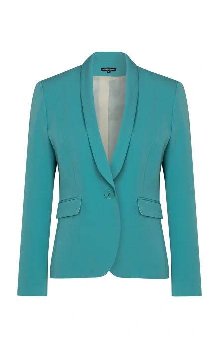 Дамско вталено сако с едно копче 188-17 мента – преден изглед | Aleta Parizi