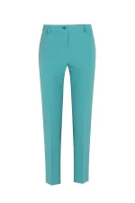 Тесен дамски панталон в тюркоазено