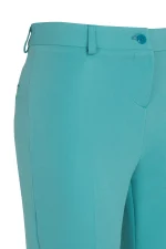 Тесен дамски панталон в тюркоазено - Image 3
