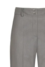 Дамски сив панталон с райе 368-1 – заден изглед | Aleta Parizi