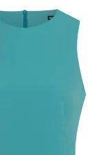 Вталена дамска рокля, цвят мента - Image 2