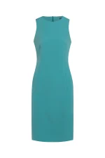 Вталена дамска рокля, цвят мента