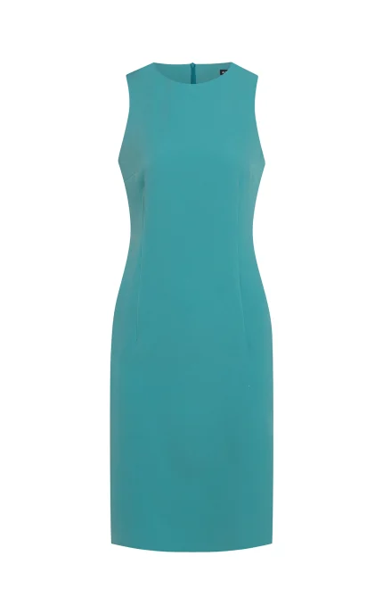 Вталена дамска рокля, цвят мента