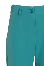 Детайл тюркоазени копчета и висока талия – дамски панталон 364-29 | Aleta Parizi